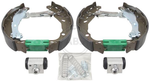 Jeu de 4 mâchoires de frein (Garniture de frein à tambour) A.B.S. ALL BRAKE SYSTEMS BV. ref. 111524