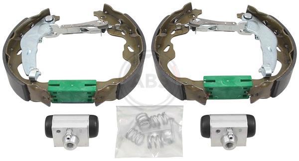 Jeu de 4 mâchoires de frein (Garniture de frein à tambour) A.B.S. ALL BRAKE SYSTEMS BV. ref. 111525