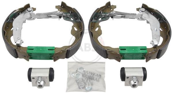 Jeu de 4 mâchoires de frein (Garniture de frein à tambour) A.B.S. ALL BRAKE SYSTEMS BV. ref. 111526