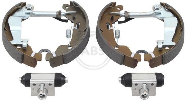 Jeu de 4 mâchoires de frein (Garniture de frein à tambour) A.B.S. ALL BRAKE SYSTEMS BV. ref. 111529