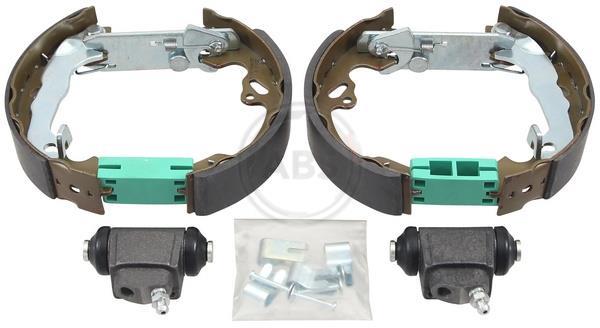 Jeu de 4 mâchoires de frein (Garniture de frein à tambour) A.B.S. ALL BRAKE SYSTEMS BV. ref. 111534