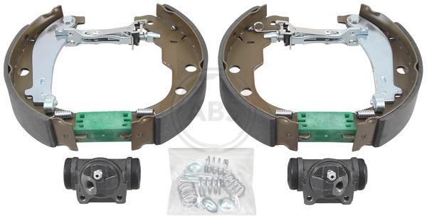 Jeu de 4 mâchoires de frein (Garniture de frein à tambour) A.B.S. ALL BRAKE SYSTEMS BV. ref. 111544