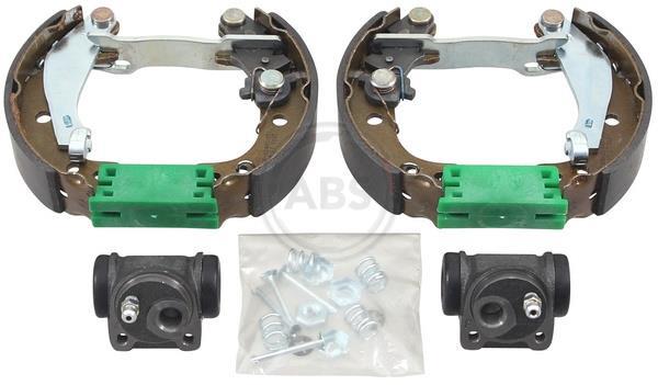 Jeu de 4 mâchoires de frein (Garniture de frein à tambour) A.B.S. ALL BRAKE SYSTEMS BV. ref. 111548