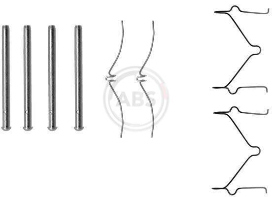Kit acessórios de pastilhas de travão A.B.S. ALL BRAKE SYSTEMS BV. ref. 1124Q