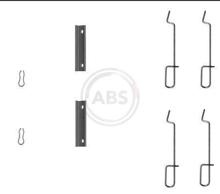 Kit d'accessoires pour plaquette de frein à disque A.B.S. ALL BRAKE SYSTEMS BV. 1125Q