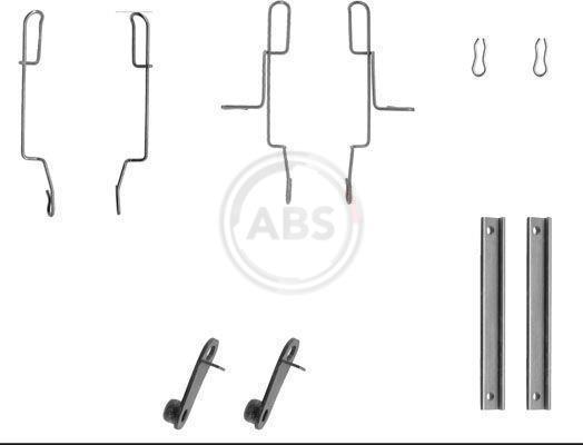 Kit acessórios de pastilhas de travão A.B.S. ALL BRAKE SYSTEMS BV. ref. 1147Q