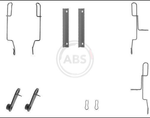Kit acessórios de pastilhas de travão A.B.S. ALL BRAKE SYSTEMS BV. ref. 1188Q