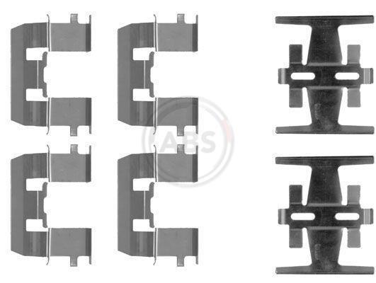 Kit acessórios de pastilhas de travão A.B.S. ALL BRAKE SYSTEMS BV. ref. 1208Q