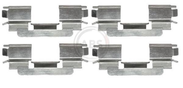 Kit acessórios de pastilhas de travão A.B.S. ALL BRAKE SYSTEMS BV. ref. 1216Q