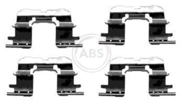 Kit d'accessoires pour plaquette de frein à disque A.B.S. ALL BRAKE SYSTEMS BV. ref. 1227Q
