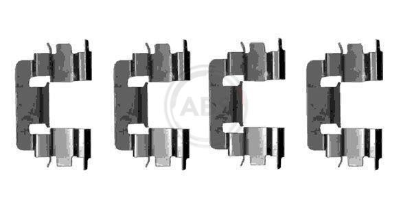 Kit acessórios de pastilhas de travão A.B.S. ALL BRAKE SYSTEMS BV. ref. 1229Q