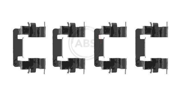 Kit acessórios de pastilhas de travão A.B.S. ALL BRAKE SYSTEMS BV. ref. 1278Q