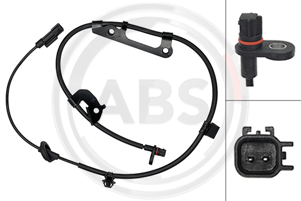 Capteur ABS (Capteur de vitesse de roue) A.B.S. ALL BRAKE SYSTEMS BV. 33120