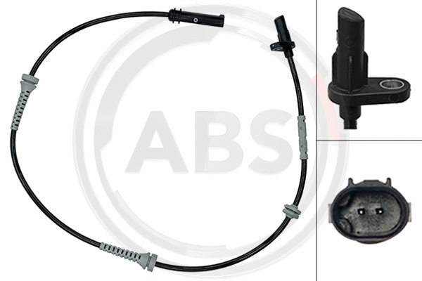 Sensor ABS A.B.S. ALL BRAKE SYSTEMS BV. 33133