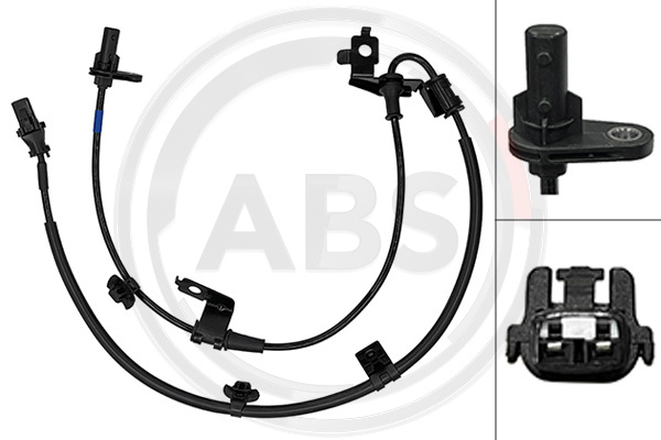 Capteur ABS (Capteur de vitesse de roue) A.B.S. ALL BRAKE SYSTEMS BV. 33134