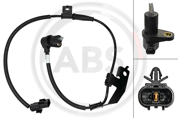Capteur ABS (Capteur de vitesse de roue) A.B.S. ALL BRAKE SYSTEMS BV. 33138