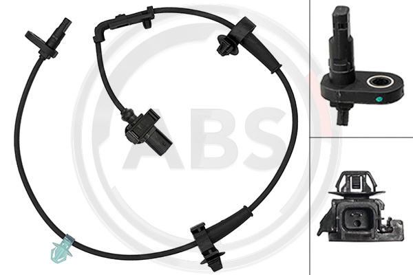 Capteur ABS (Capteur de vitesse de roue) A.B.S. ALL BRAKE SYSTEMS BV. 33139