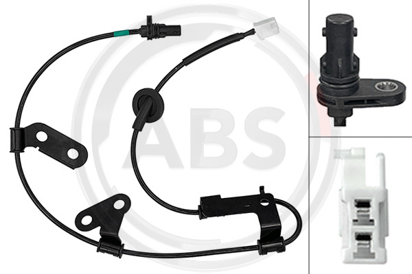 Capteur ABS (Capteur de vitesse de roue) A.B.S. ALL BRAKE SYSTEMS BV. 33142
