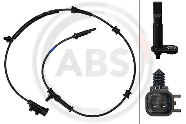Capteur ABS (Capteur de vitesse de roue) A.B.S. ALL BRAKE SYSTEMS BV. 33171