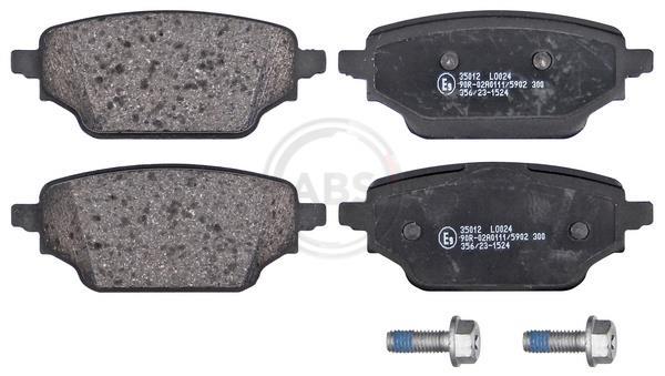 Jogo de 4 pastilhas de travão A.B.S. ALL BRAKE SYSTEMS BV. ref. 35012