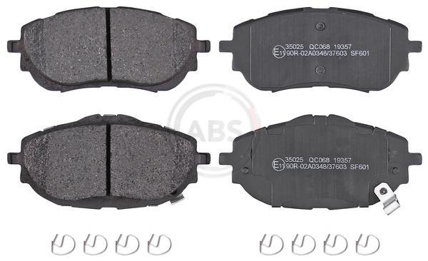 Jeu de 4 plaquettes de frein A.B.S. ALL BRAKE SYSTEMS BV. 35025