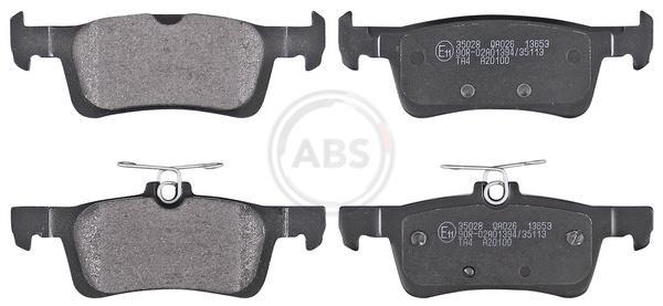 Jeu de 4 plaquettes de frein A.B.S. ALL BRAKE SYSTEMS BV. ref. 35028