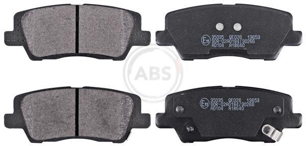 Jogo de 4 pastilhas de travão A.B.S. ALL BRAKE SYSTEMS BV. ref. 35035