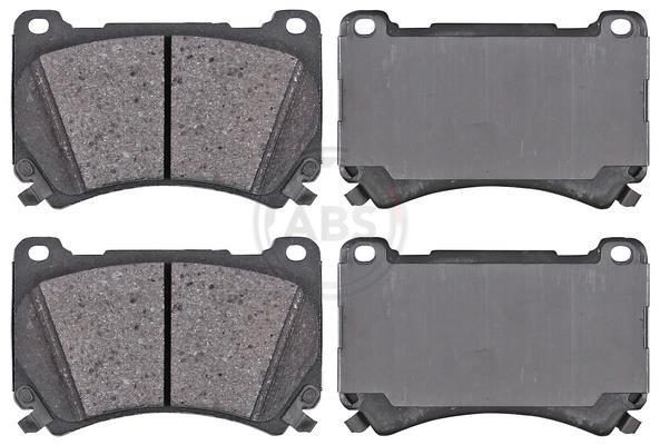Jeu de 4 plaquettes de frein A.B.S. ALL BRAKE SYSTEMS BV. ref. 35036