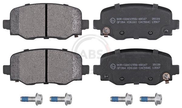 Jeu de 4 plaquettes de frein A.B.S. ALL BRAKE SYSTEMS BV. ref. 35039