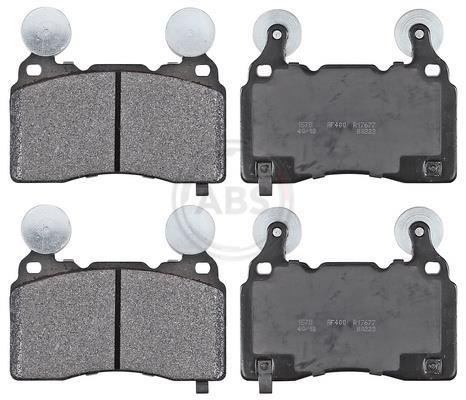 Jeu de 4 plaquettes de frein A.B.S. ALL BRAKE SYSTEMS BV. ref. 35051