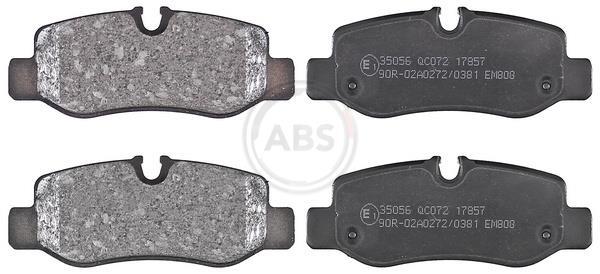 Jeu de 4 plaquettes de frein A.B.S. ALL BRAKE SYSTEMS BV. 35056