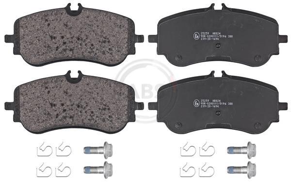 Jogo de 4 pastilhas de travão A.B.S. ALL BRAKE SYSTEMS BV. ref. 35259