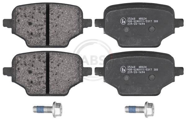 Jogo de 4 pastilhas de travão A.B.S. ALL BRAKE SYSTEMS BV. ref. 35268