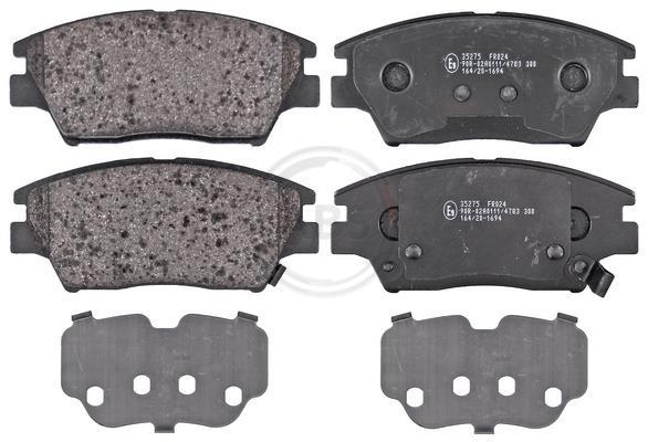 Jeu de 4 plaquettes de frein A.B.S. ALL BRAKE SYSTEMS BV. 35275