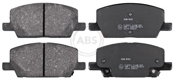 Jogo de 4 pastilhas de travão A.B.S. ALL BRAKE SYSTEMS BV. ref. 35288
