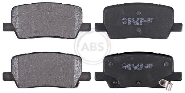 Jogo de 4 pastilhas de travão A.B.S. ALL BRAKE SYSTEMS BV. ref. 35316