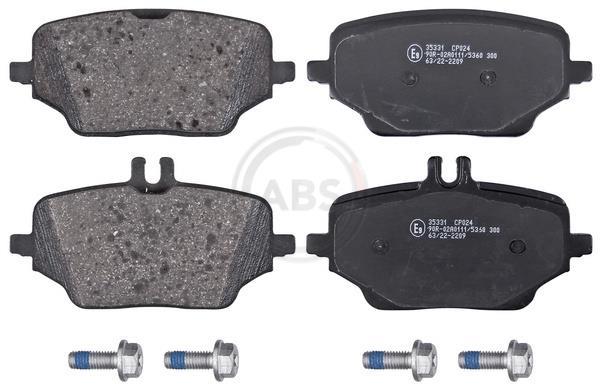 Jeu de 4 plaquettes de frein A.B.S. ALL BRAKE SYSTEMS BV. ref. 35331