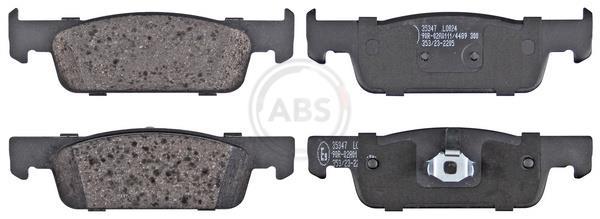 Jeu de 4 plaquettes de frein A.B.S. ALL BRAKE SYSTEMS BV. ref. 35347