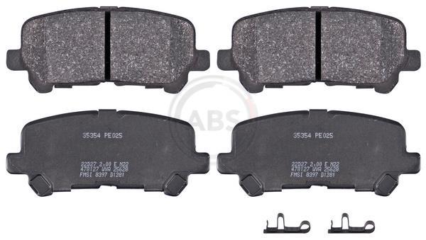 Jeu de 4 plaquettes de frein A.B.S. ALL BRAKE SYSTEMS BV. ref. 35354