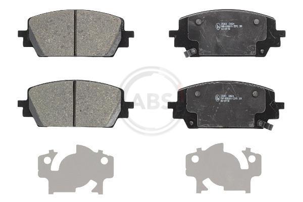 Jogo de 4 pastilhas de travão A.B.S. ALL BRAKE SYSTEMS BV. 35383