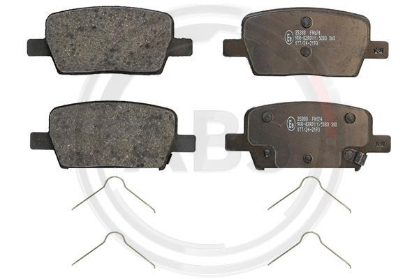 Jeu de 4 plaquettes de frein A.B.S. ALL BRAKE SYSTEMS BV. ref. 35388