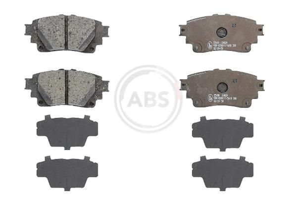 Jeu de 4 plaquettes de frein A.B.S. ALL BRAKE SYSTEMS BV. 35400
