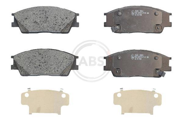 Jeu de 4 plaquettes de frein A.B.S. ALL BRAKE SYSTEMS BV. ref. 35410