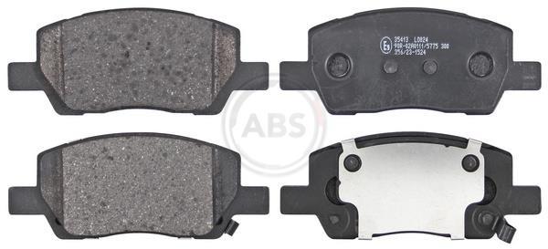 Jeu de 4 plaquettes de frein A.B.S. ALL BRAKE SYSTEMS BV. 35413