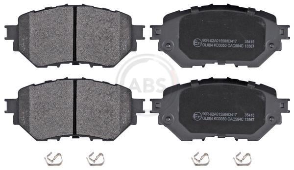 Jeu de 4 plaquettes de frein A.B.S. ALL BRAKE SYSTEMS BV. 35415