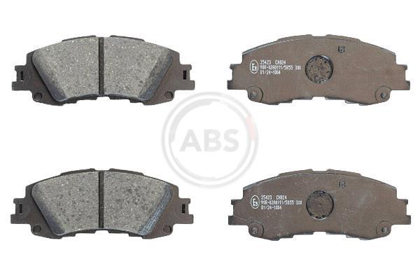Jeu de 4 plaquettes de frein A.B.S. ALL BRAKE SYSTEMS BV. ref. 35423