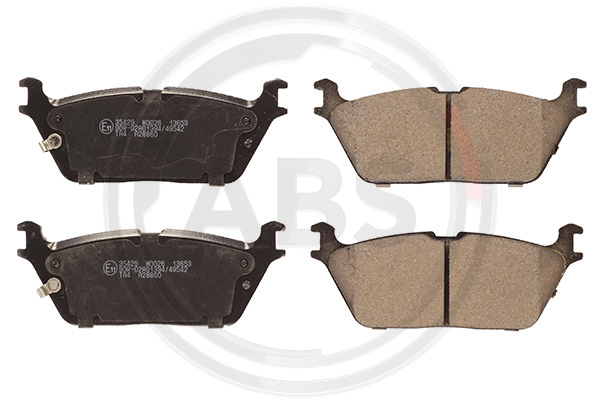 Jeu de 4 plaquettes de frein A.B.S. ALL BRAKE SYSTEMS BV. 35429