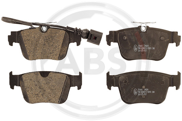 Jeu de 4 plaquettes de frein A.B.S. ALL BRAKE SYSTEMS BV. 35464