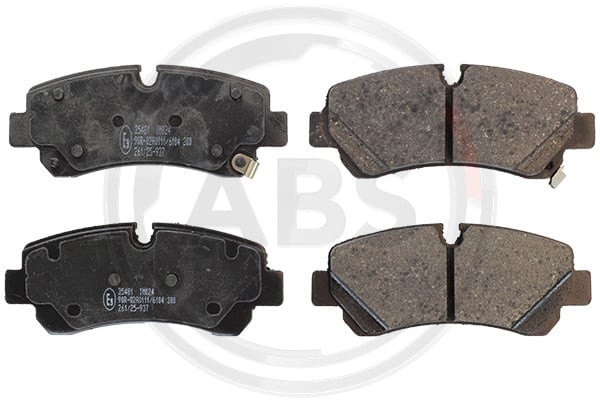Jogo de 4 pastilhas de travão A.B.S. ALL BRAKE SYSTEMS BV. ref. 35481