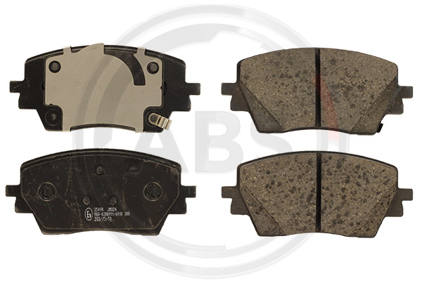 Jeu de 4 plaquettes de frein A.B.S. ALL BRAKE SYSTEMS BV. 35490